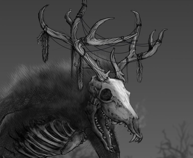 “Wendigo” Commissioned Book Cover Artwork